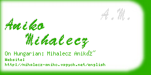 aniko mihalecz business card